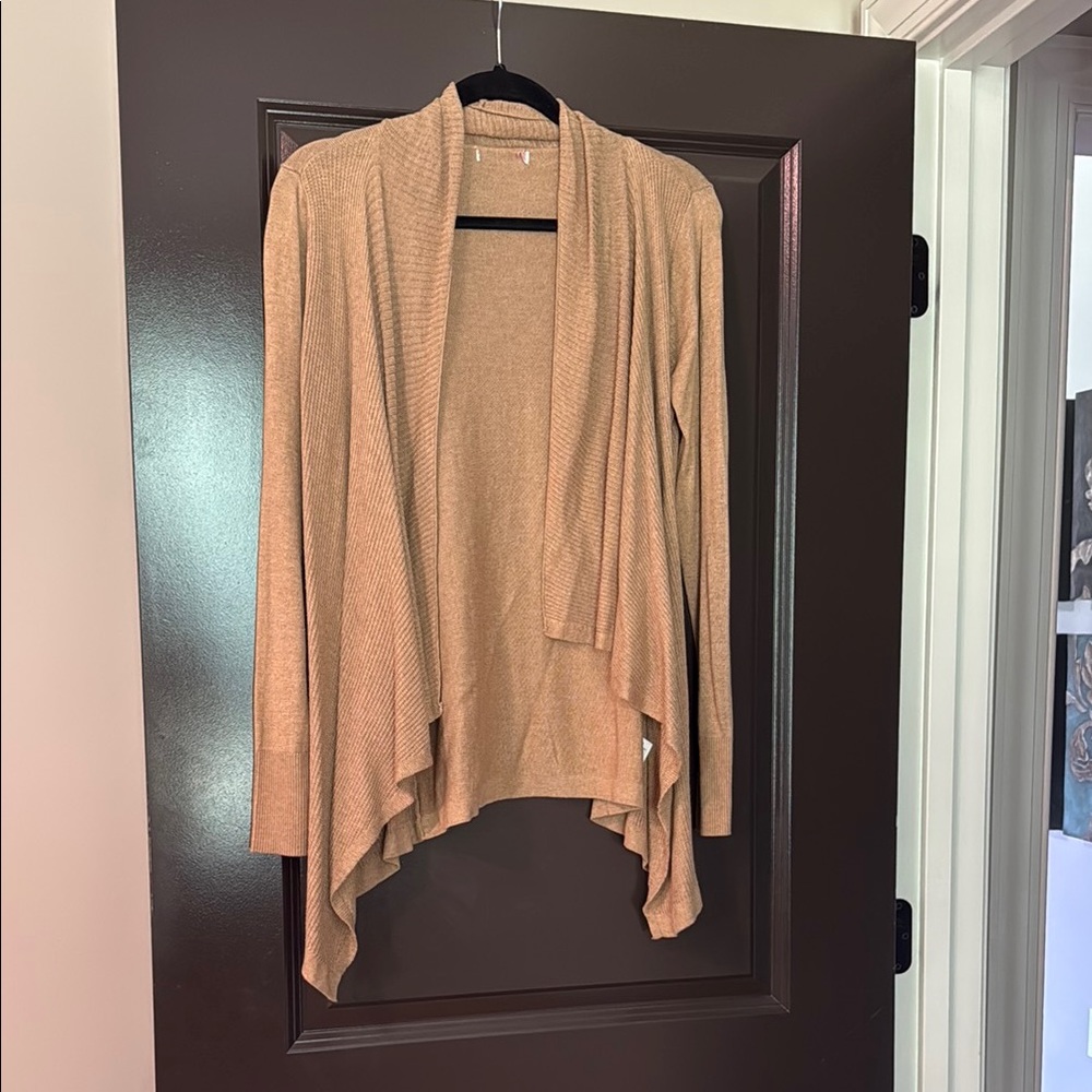 Mossimo Tan Open Front Cardigan Sweater